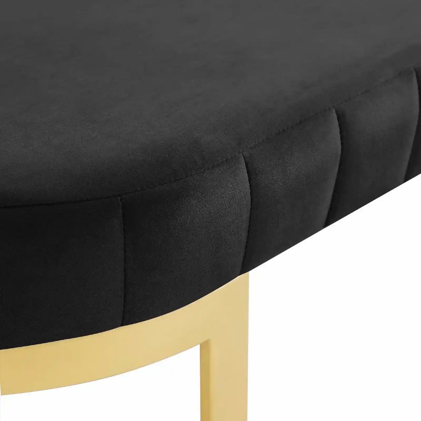 Upholstered Velvet Bedroom Bench Footrest Entryway