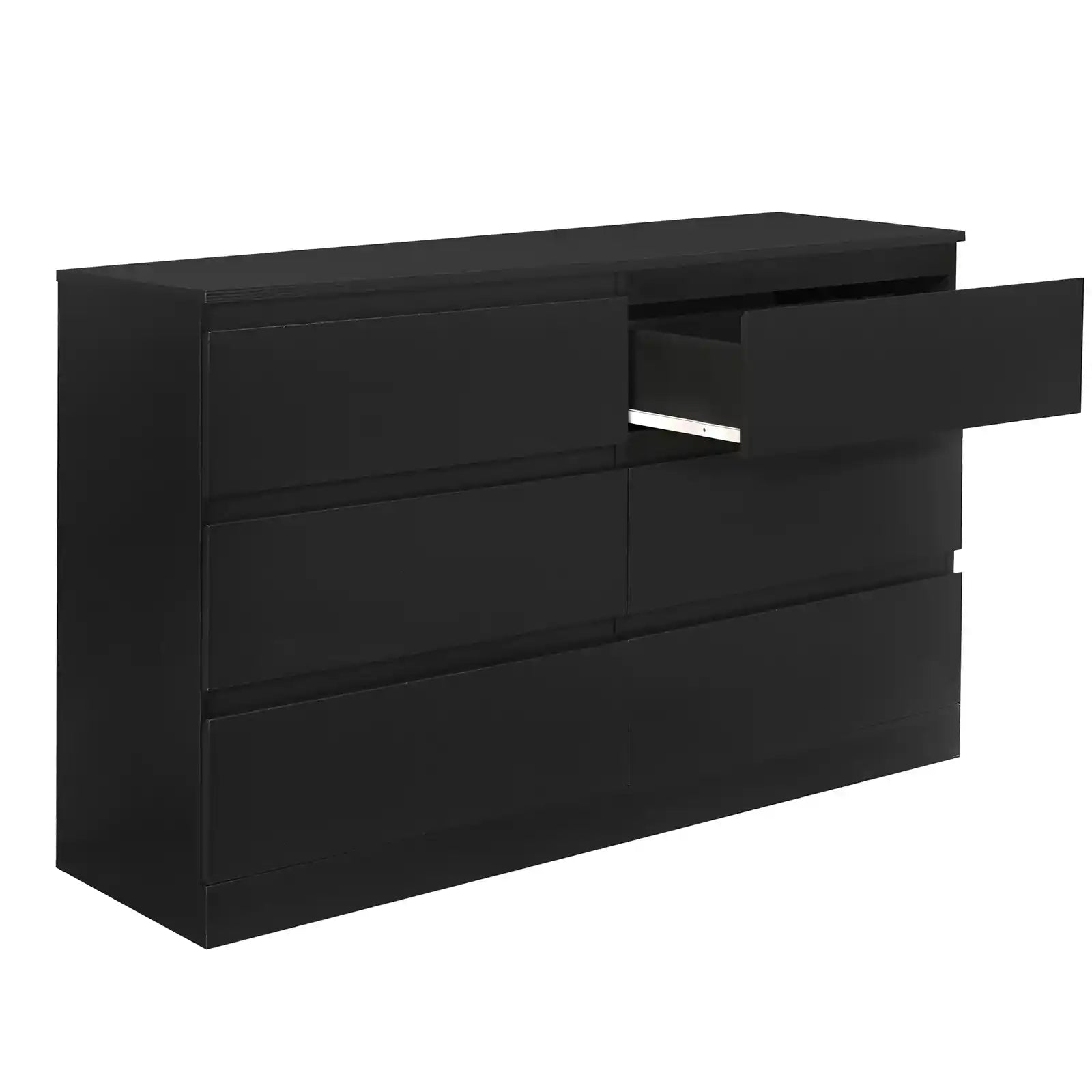 Modern 6-Drawer Horizontal Dresser