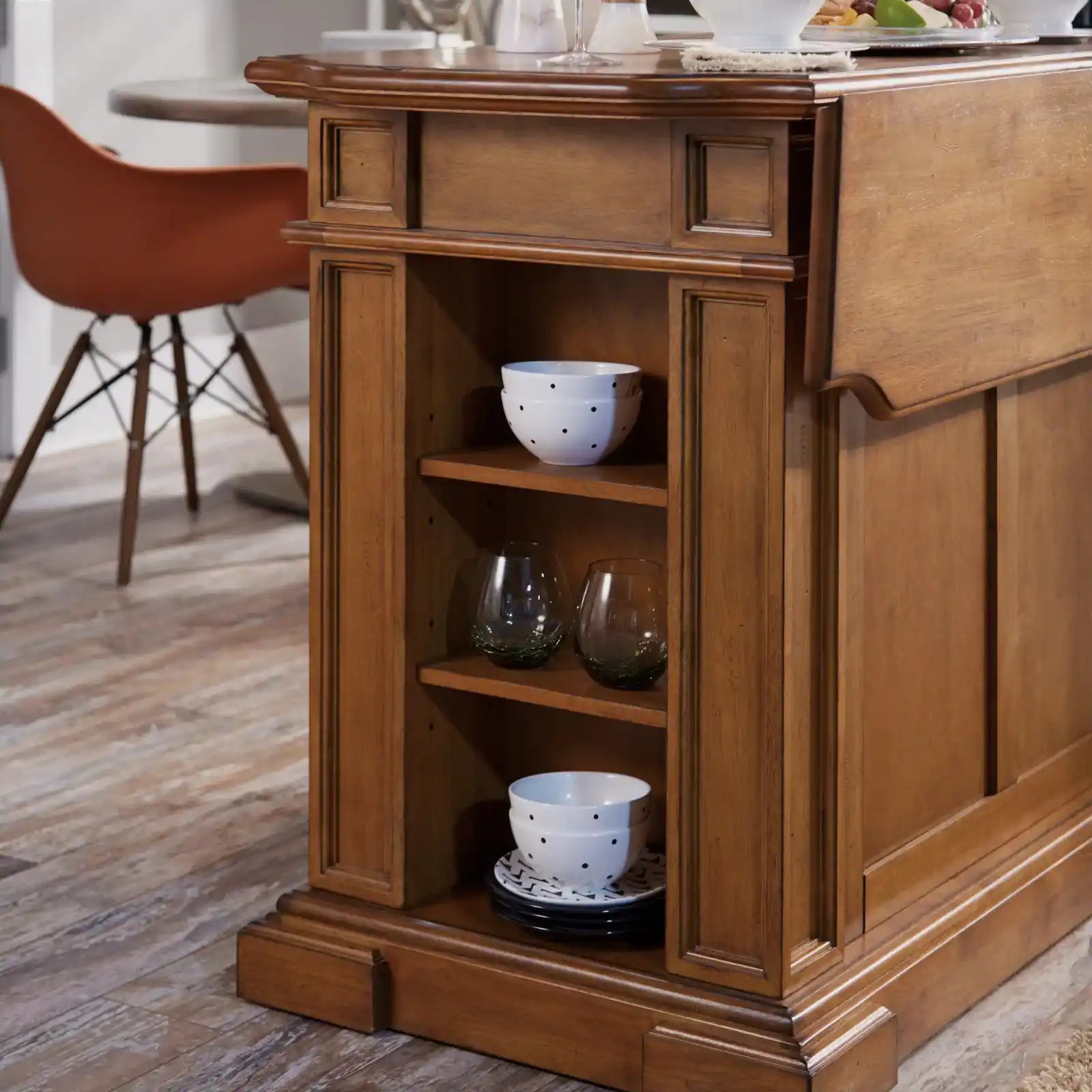 Large Solid Wood Kitchen Island