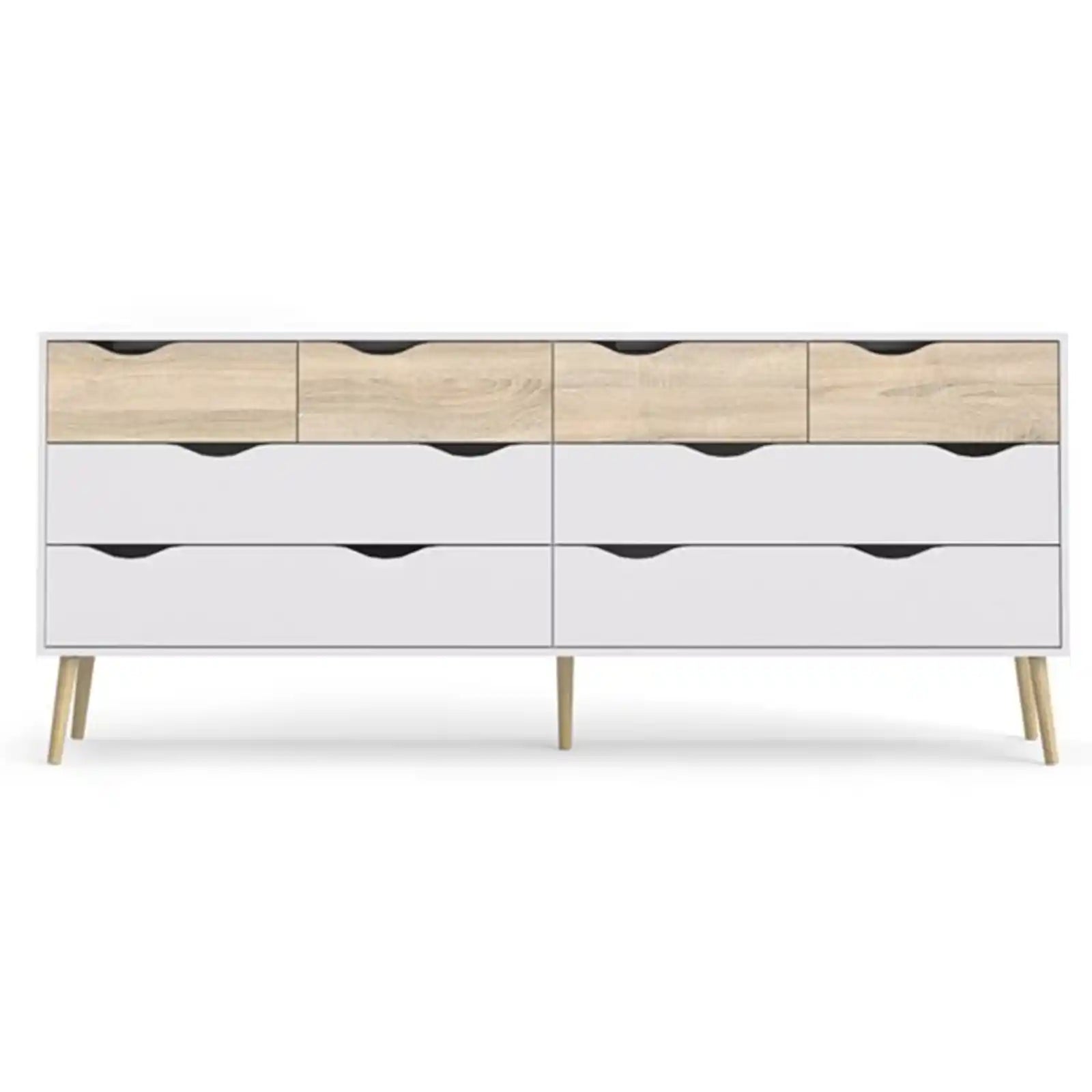 Modern Style 8 Drawer Dresser