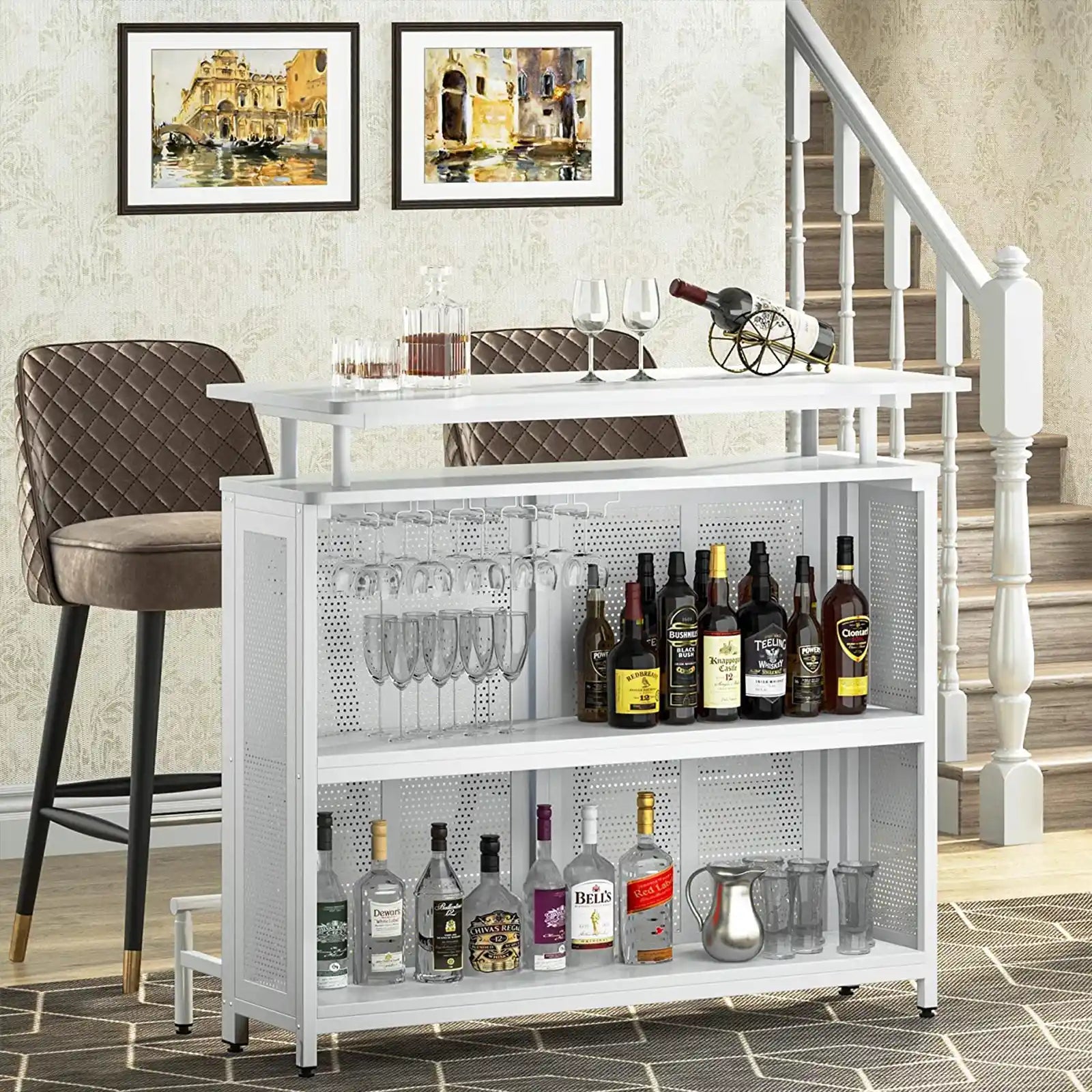 Unidad de bar para el hogar, mueble bar de vinos