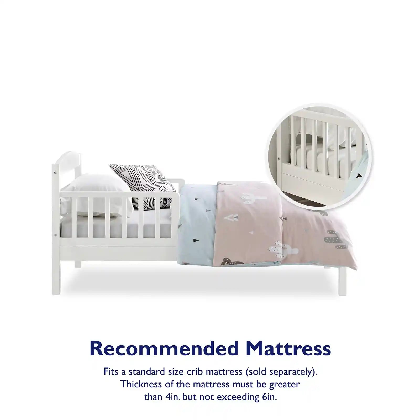 Cama infantil de madera de transición 