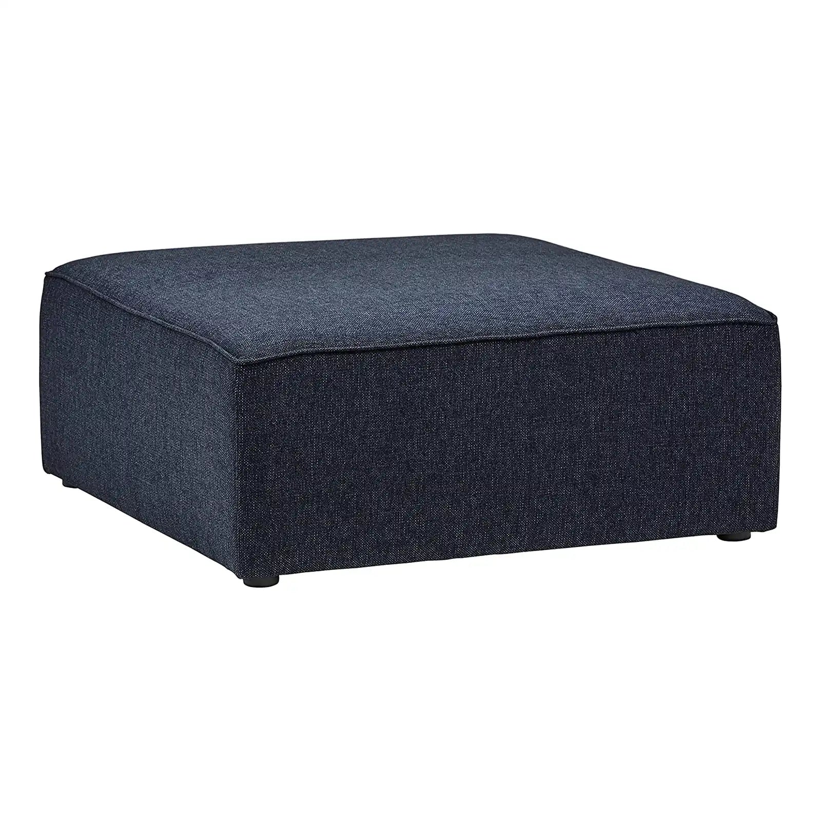 Modern 39'' Square Fabric Ottoman