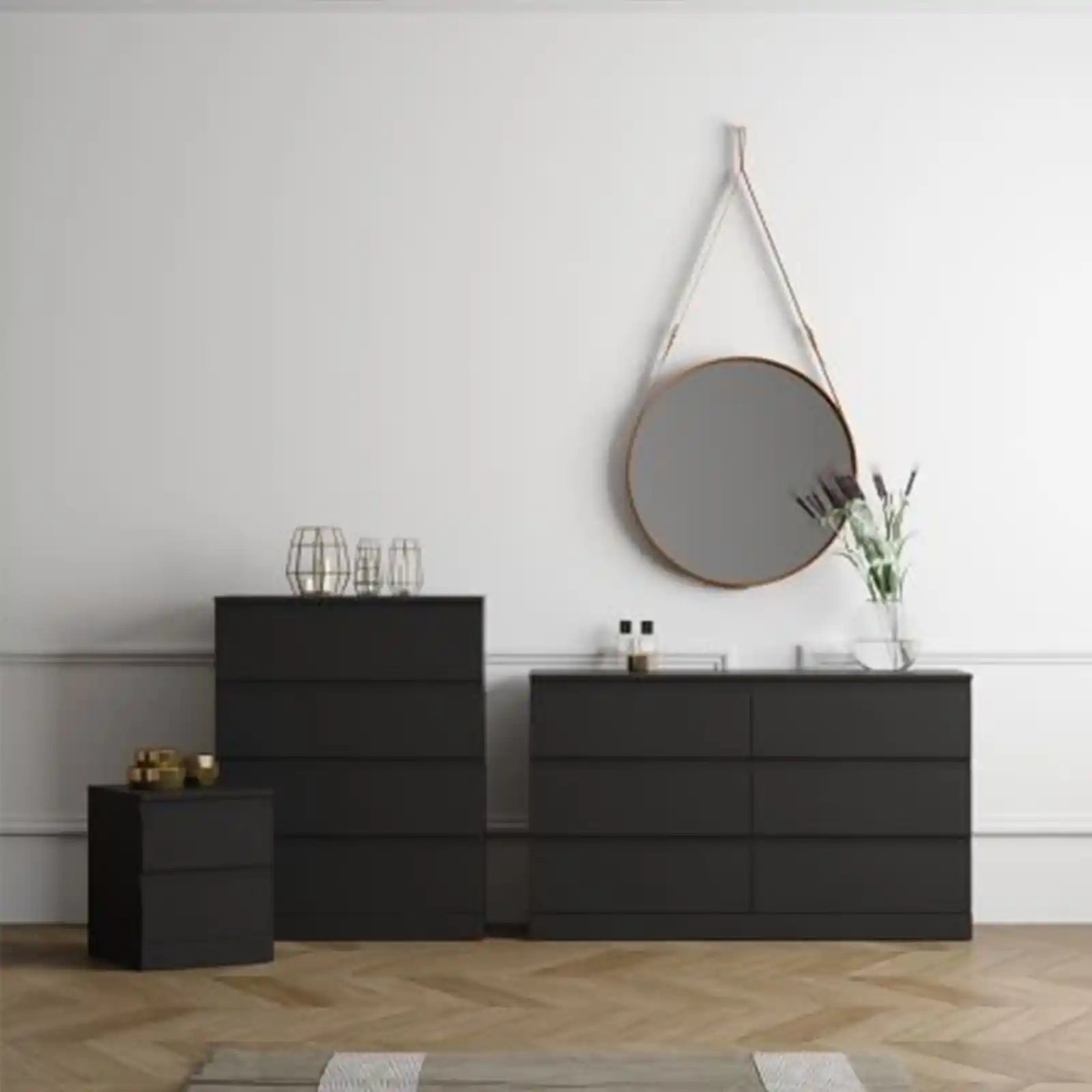 Modern 6-Drawer Horizontal Dresser