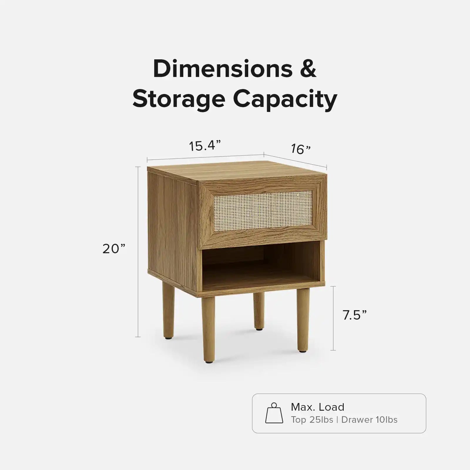 Set of 4. (59" TV Stand + Coffee Table + Twin Side Table)