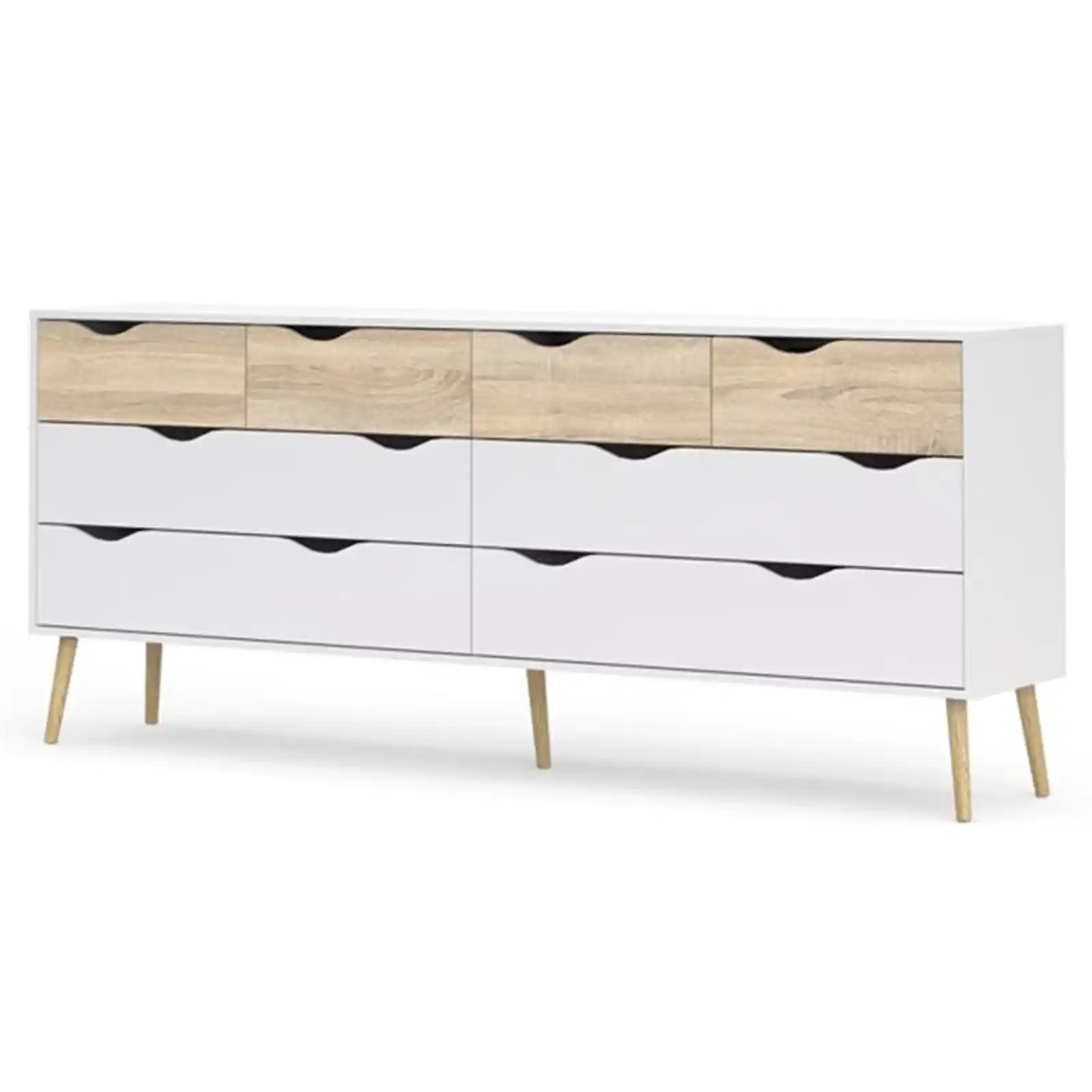 Modern Style 8 Drawer Dresser