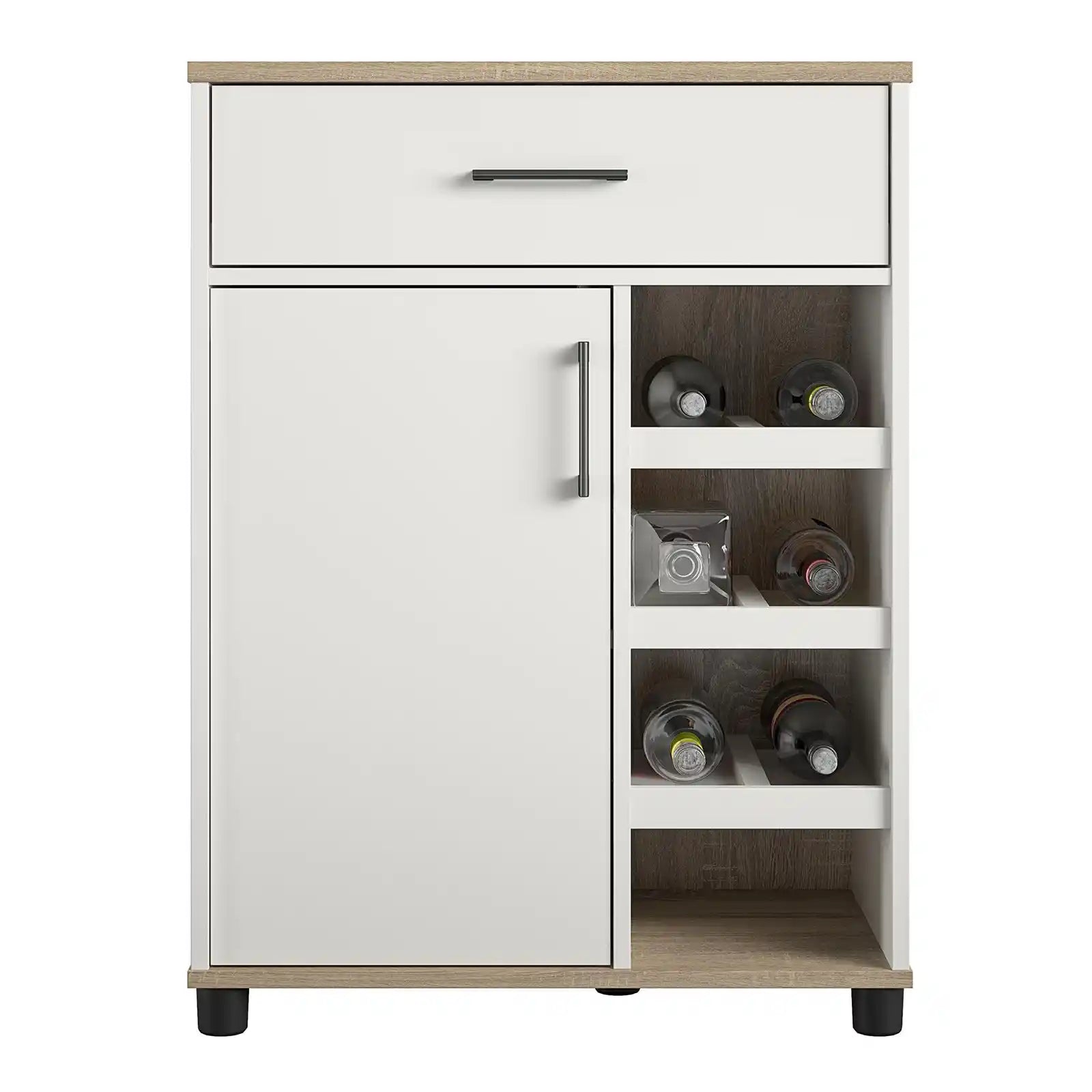 Bar Cabinet with Beverage Shelves