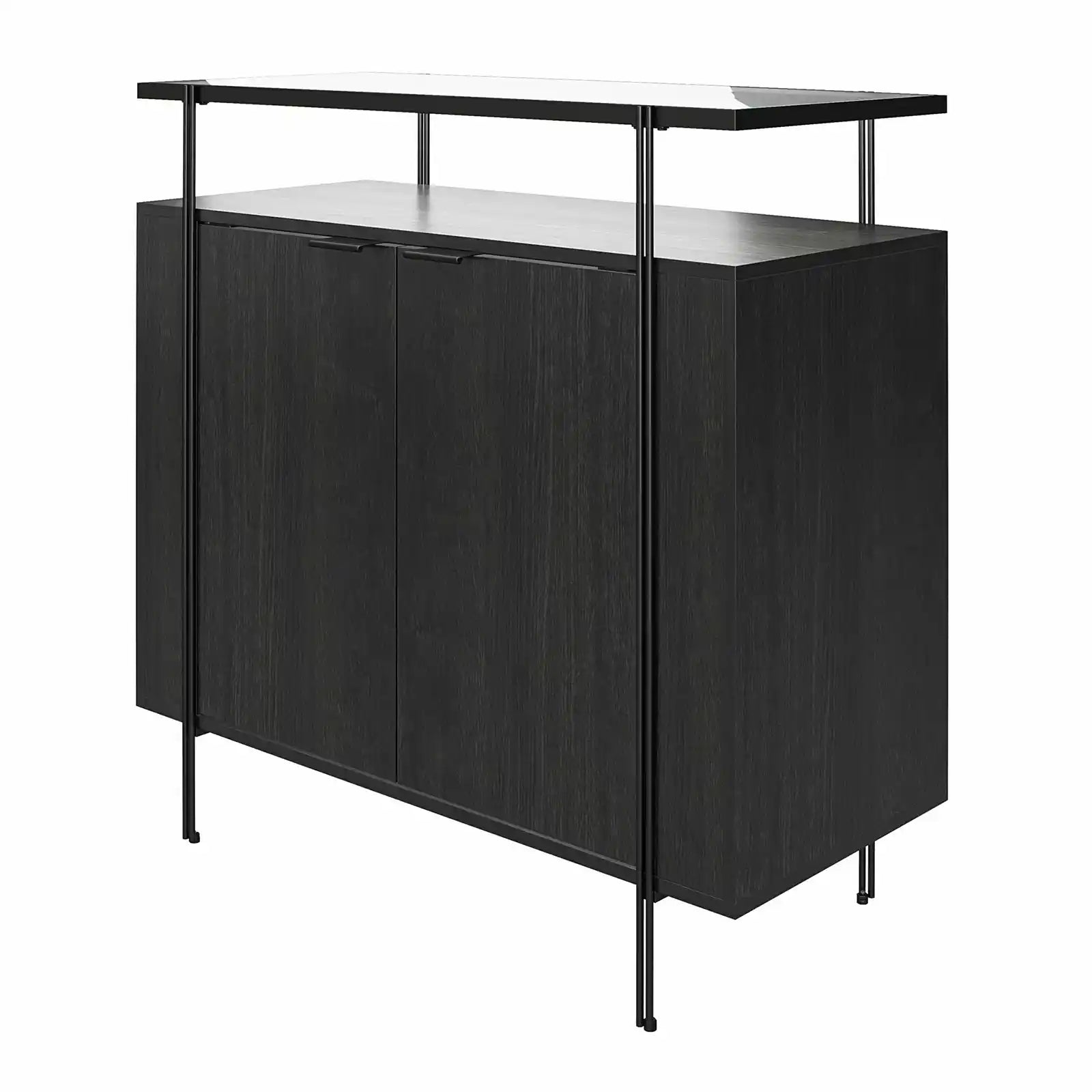 Mueble bar de madera moderno