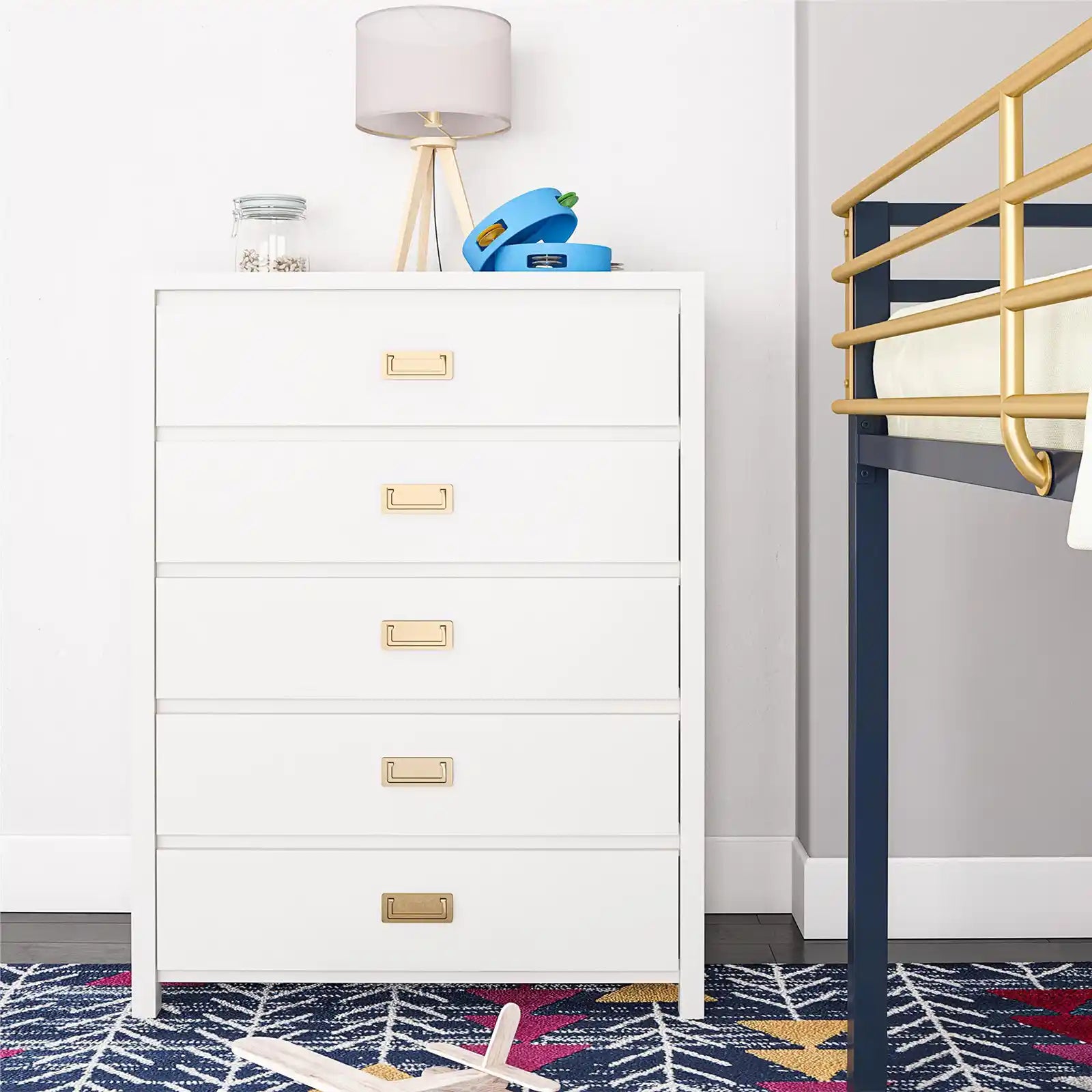 Modern 5 Drawer Kids Room Dresser