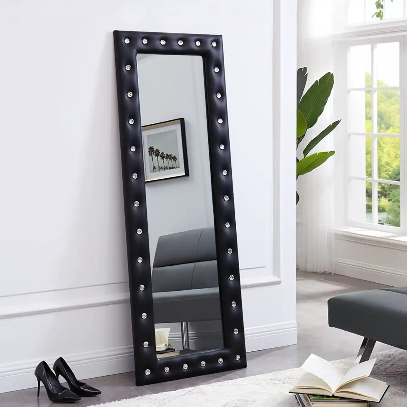 Comtemporary Tufted Full Length Mirror