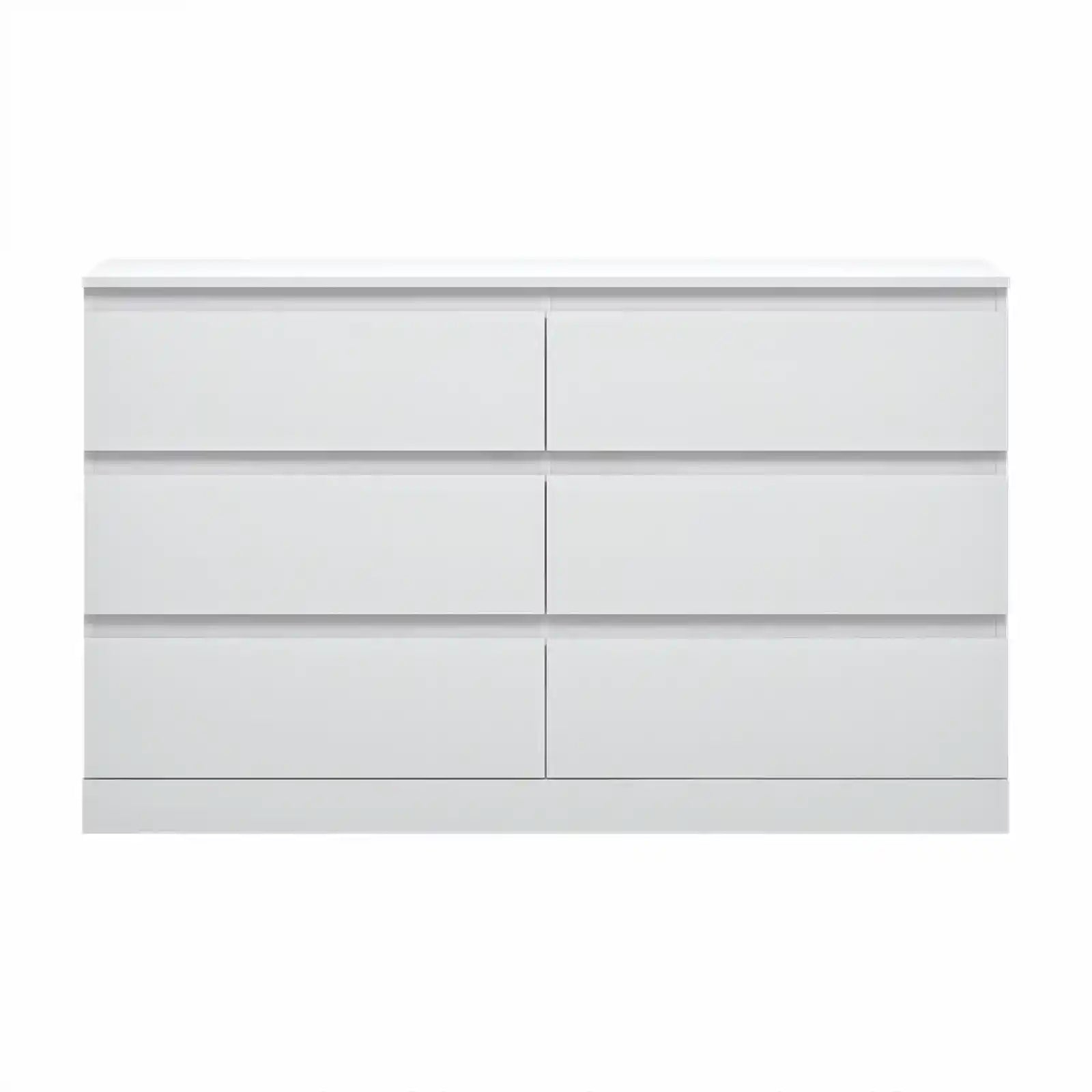 Modern 6-Drawer Horizontal Dresser