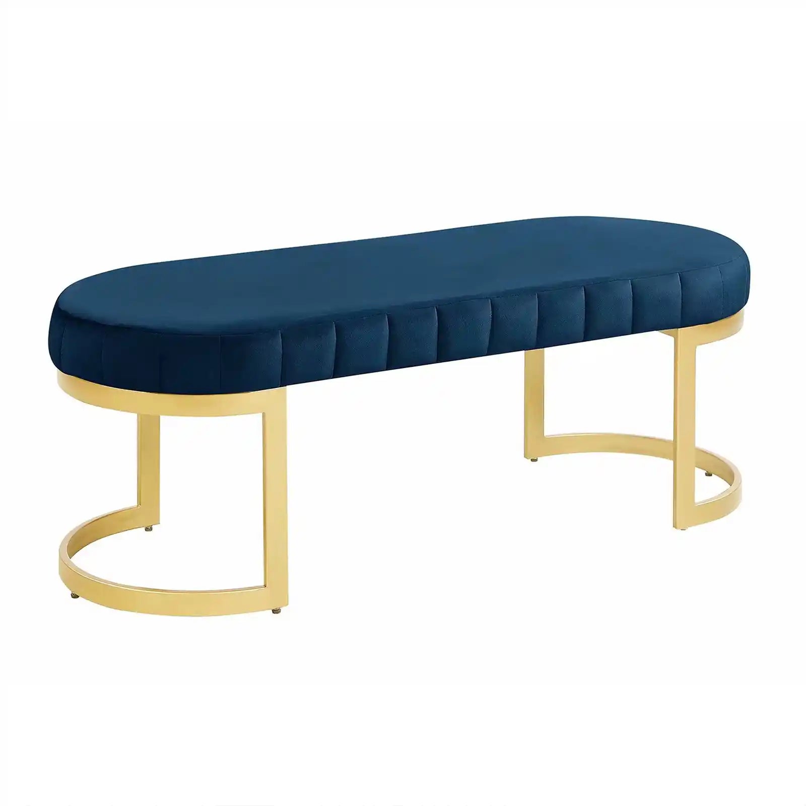 Upholstered Velvet Bedroom Bench Footrest Entryway