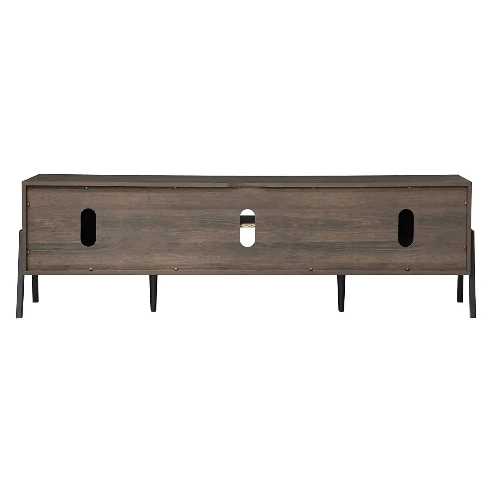 Soporte de TV moderno para televisores de hasta 75 pulgadas, consola de TV de madera con pantalla plana, mueble multimedia con almacenamiento