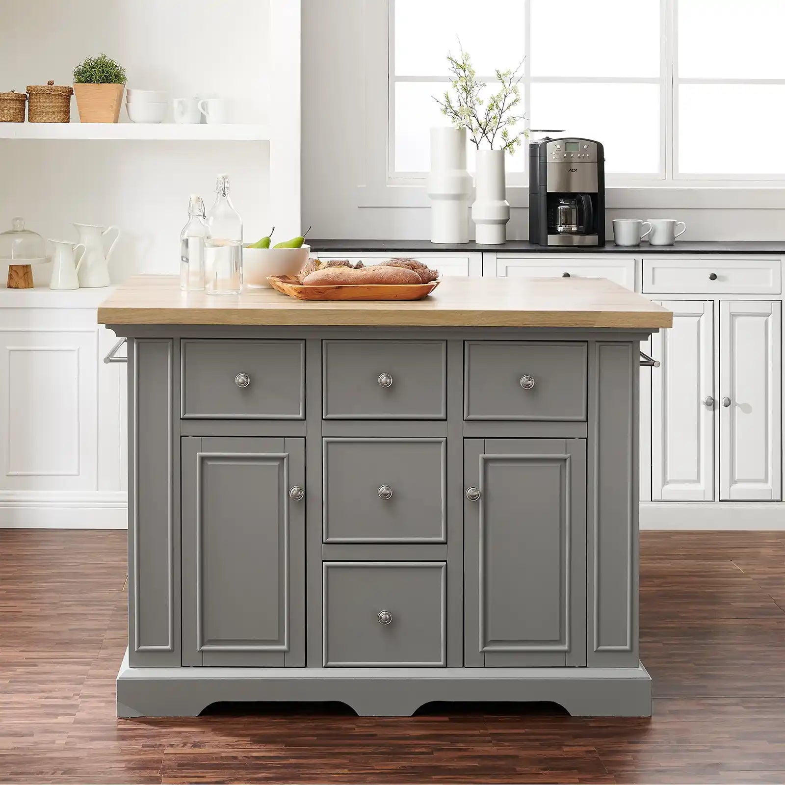 Wood Top Kitchen Island