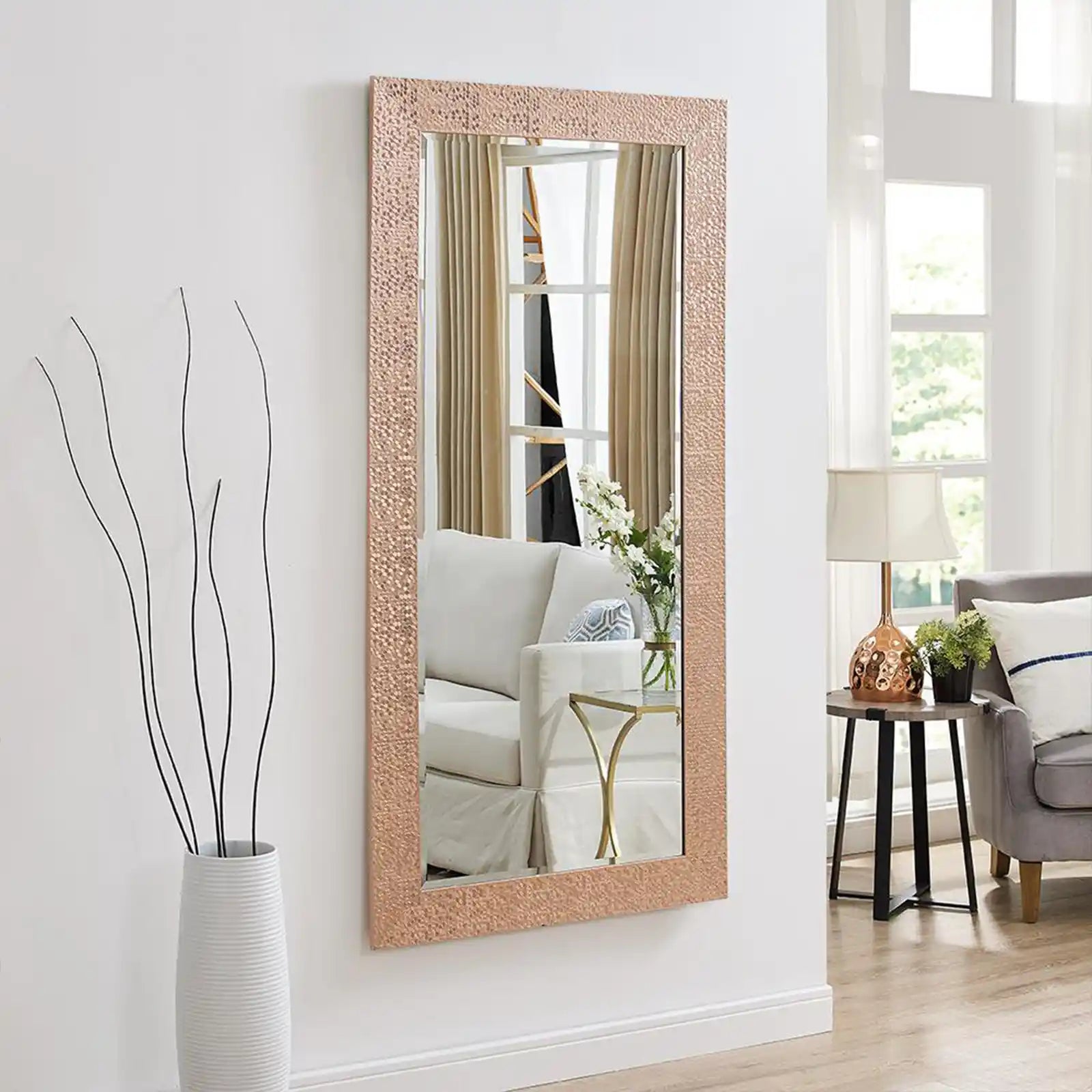 Mosaic Style Full Length Mirror, Wall Mirror, Floor Mirror, 65.5 x 31.5 Inch