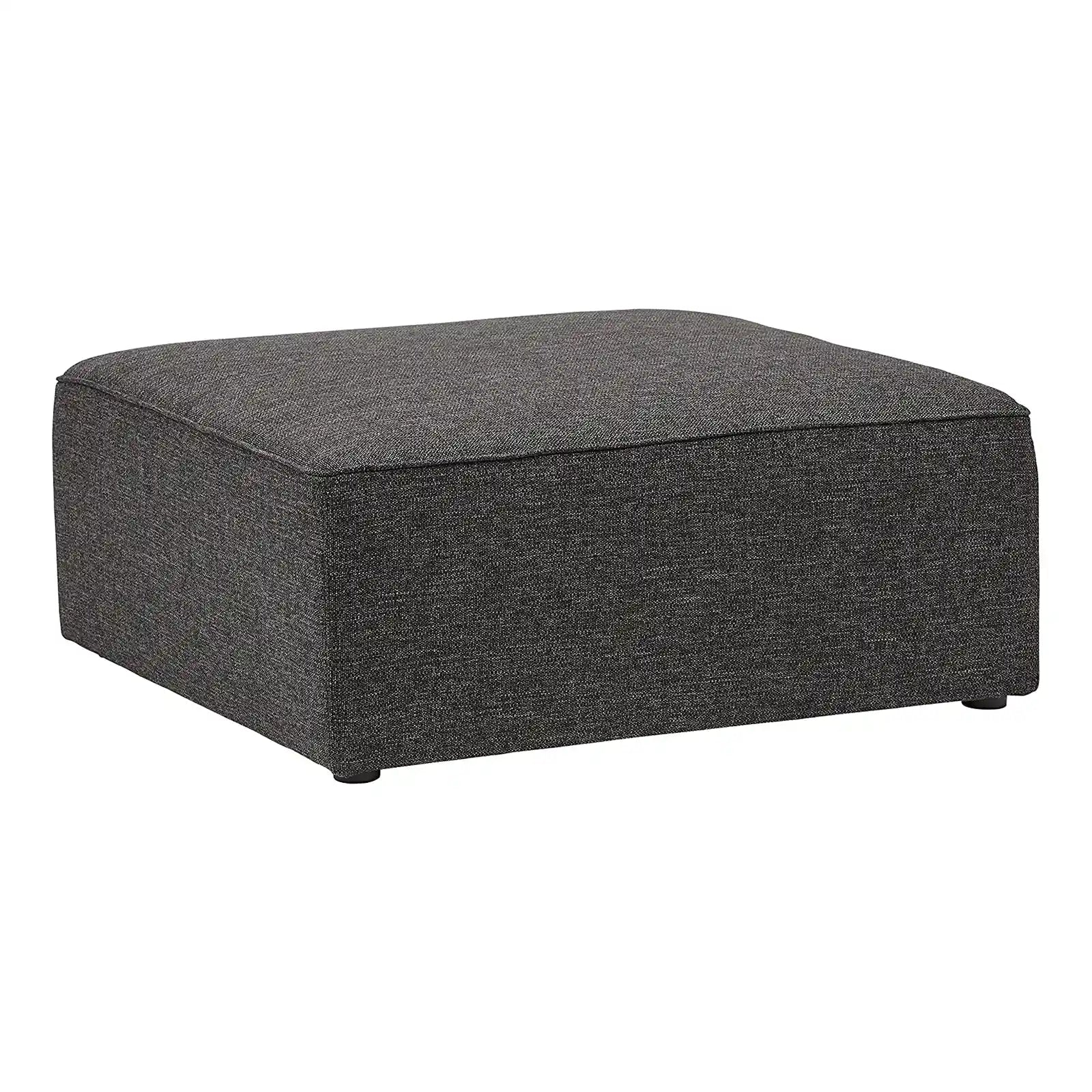 Modern 39'' Square Fabric Ottoman