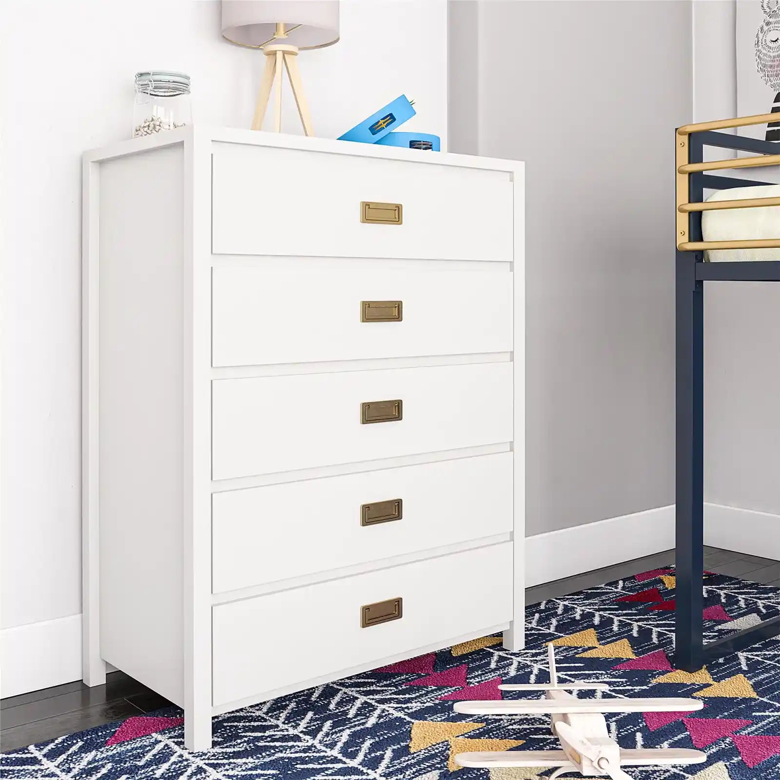 Modern 5 Drawer Kids Room Dresser