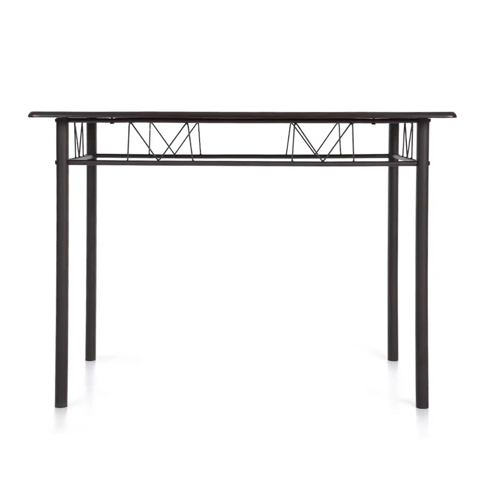 Juego de comedor de 5 piezas, mesa de cocina y comedor con estructura metálica y 4 sillas 