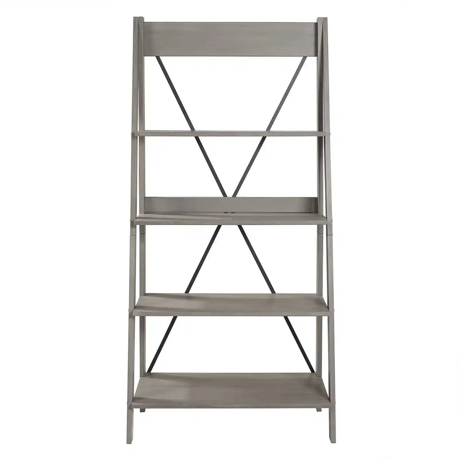 Farmhouse 4-Shelf Ladder Bookshelf