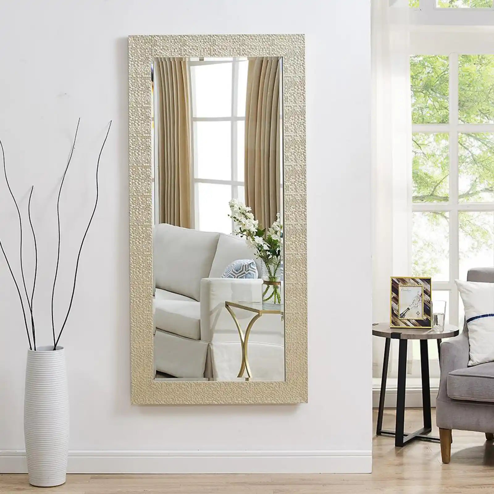 Mosaic Style Full Length Mirror, Wall Mirror, Floor Mirror, 65.5 x 31.5 Inch